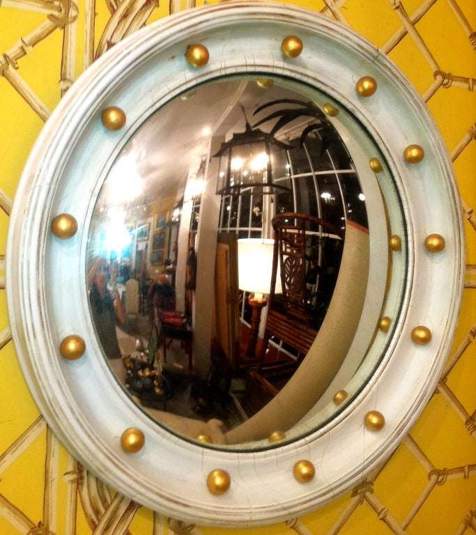 19th Century English Bullseye Mirror 1