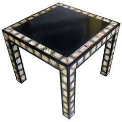 American Faux Painted Porcupine Table