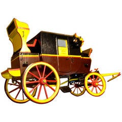English Painted Wooden Carriage