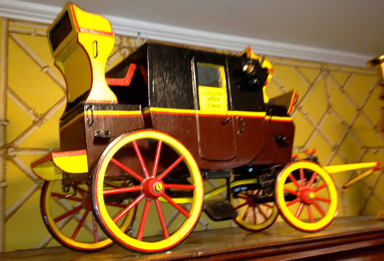 English Painted Wooden Carriage