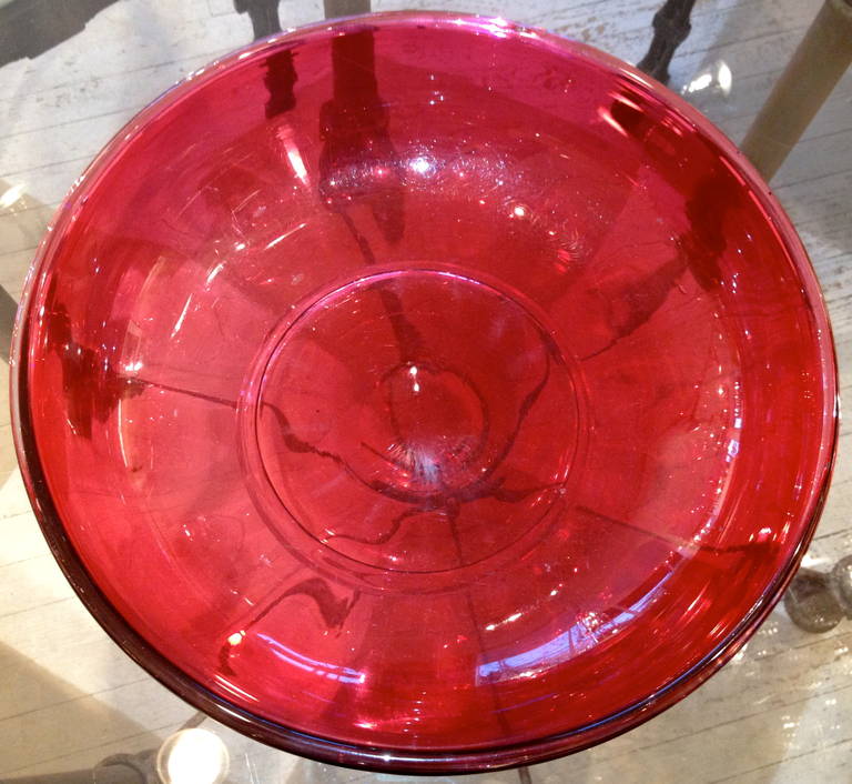 cranberry glass bowls