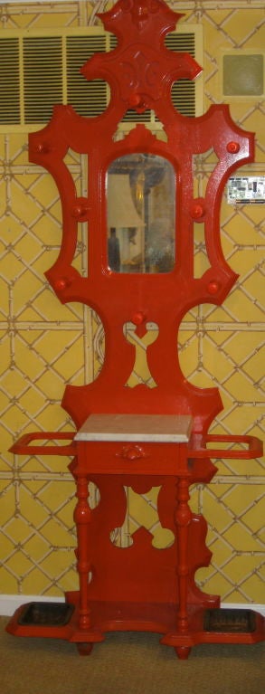 English 19th Century Victorian Hall Stand