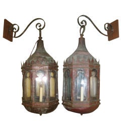 Pair of 19th Century Anglo Indian Lanterns