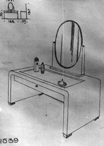 A Burr Amboyna & Nickel Table Mirror