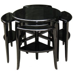 Rare French Art Deco Nest of Tables