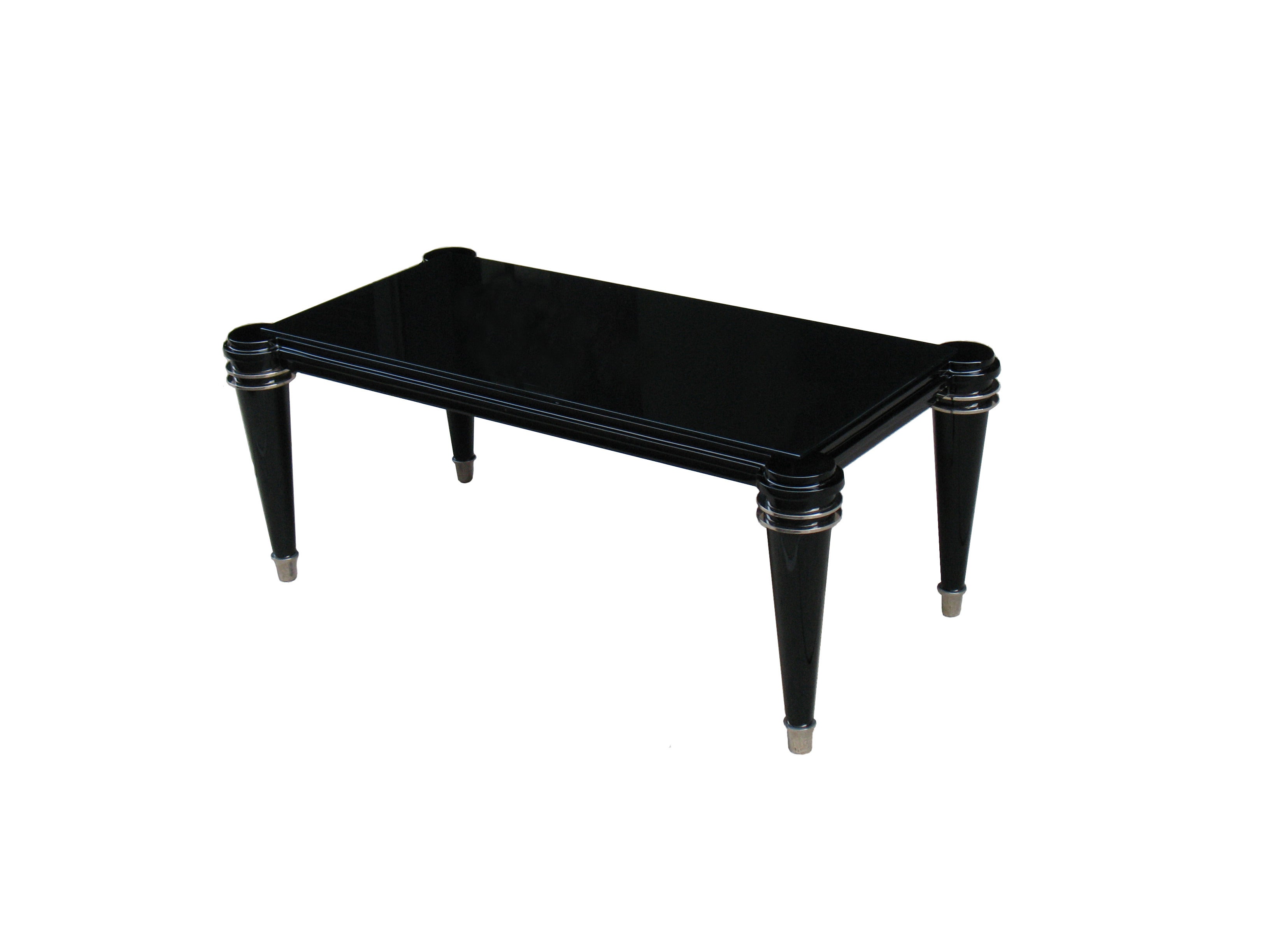 Fine Detailed French Art Deco Coffee Table For Sale