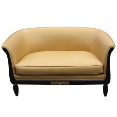 Comfortable French Art Deco Settee/Loveseat