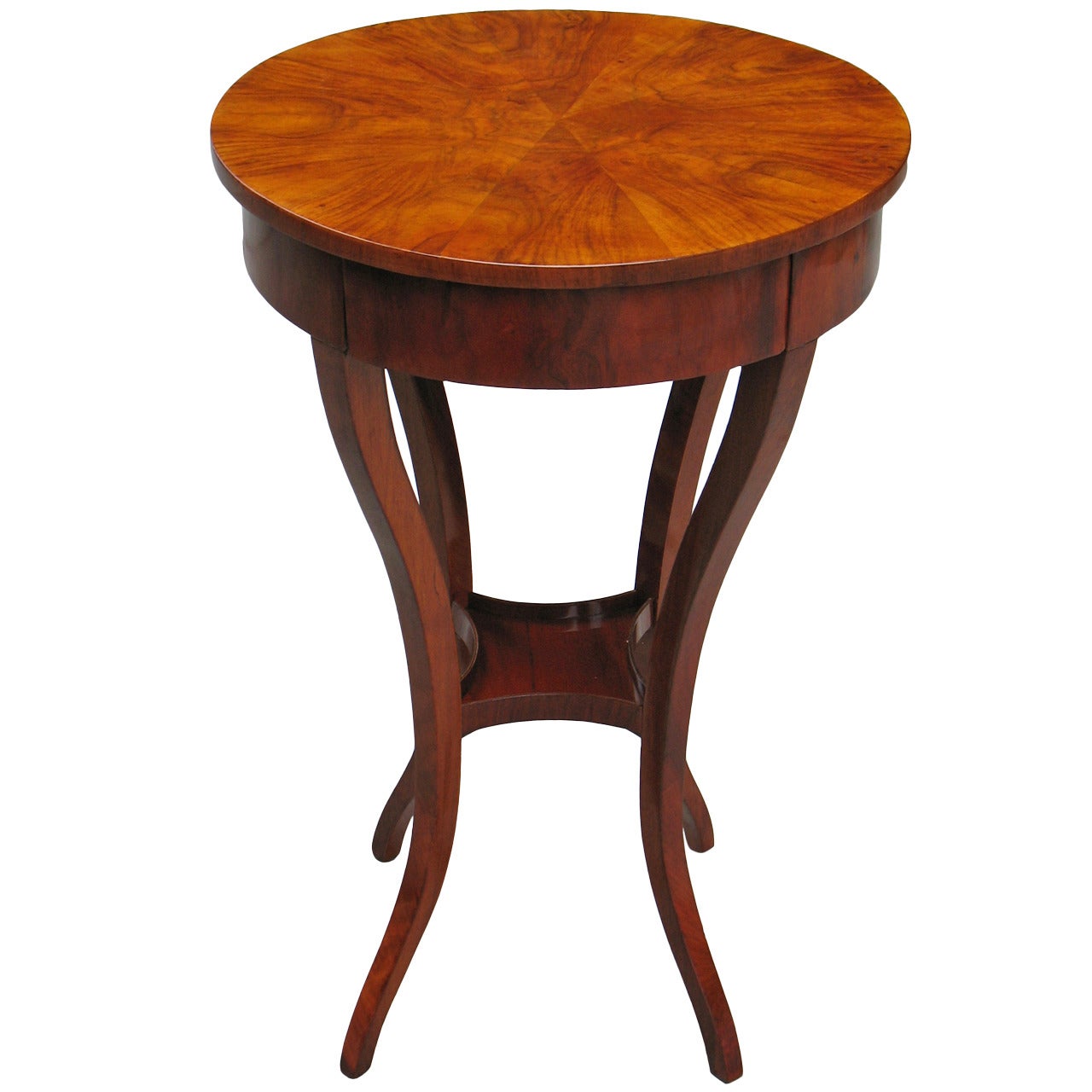 Elegantly Shaped German Biedermeier Side Table