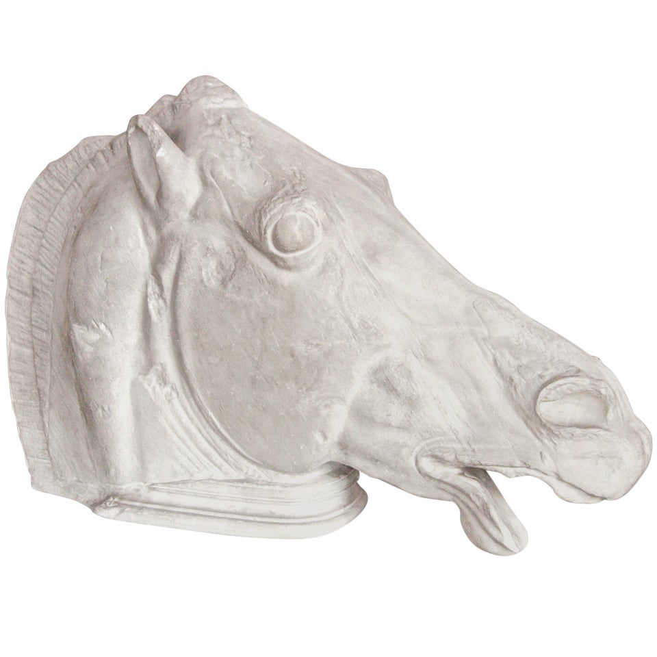 Italian Plaster Horse Head