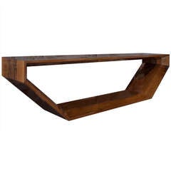 "Aria" Solid Walnut Bench