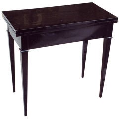 Ebonized Biedermeier console/games/conversion table