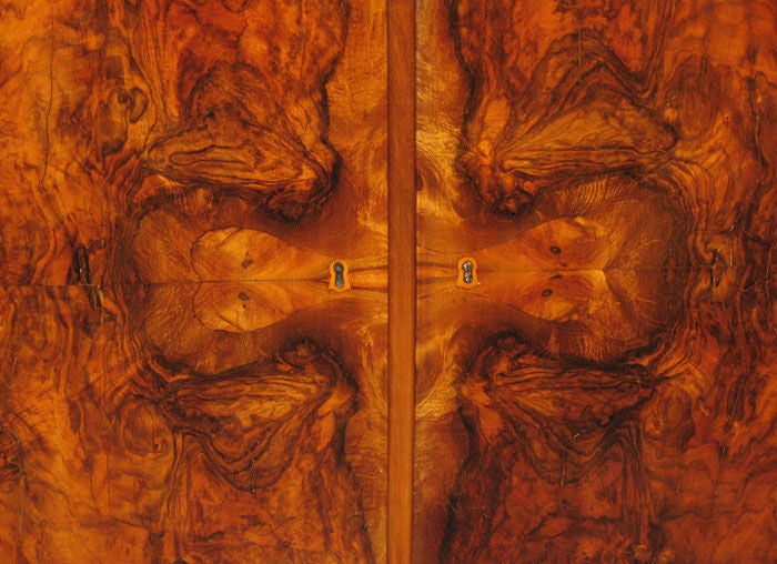 Masterfully veneered Biedermeier server