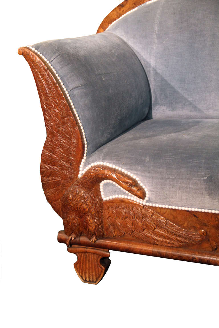 Important, Documented Biedermeier Sofa by Wilhelm Kimbel