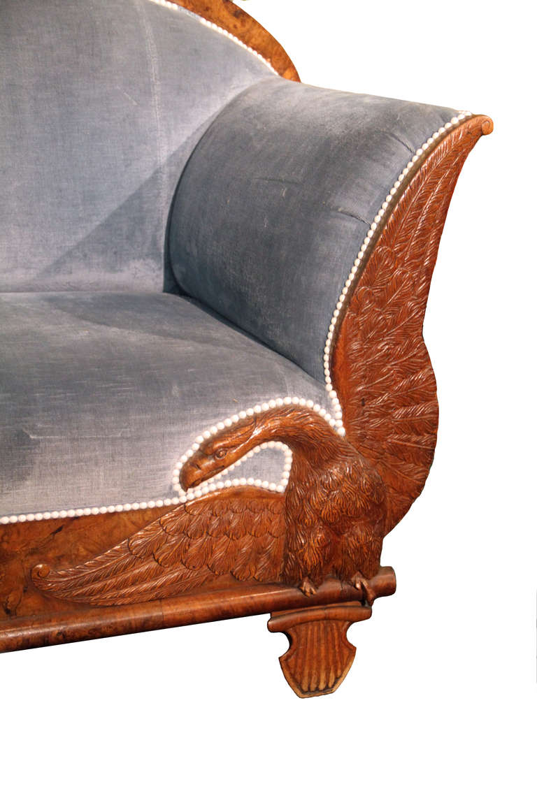 German Important, Documented Biedermeier Sofa by Wilhelm Kimbel For Sale