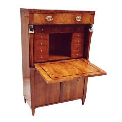 Finely detailed Biedermeier fall front secretaire