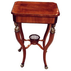 Antique Biedermeier Side Table of Superb Quality