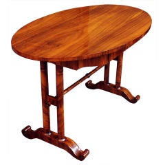 Antique Rare Oval Sized Biedermeier Table