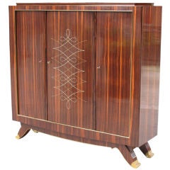 Used French Art Deco cabinet attributed to Jules Leleu