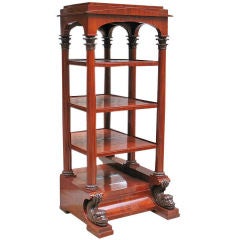 Exemplary German Neo-Classical Biedermeier Etagere/Vitrine