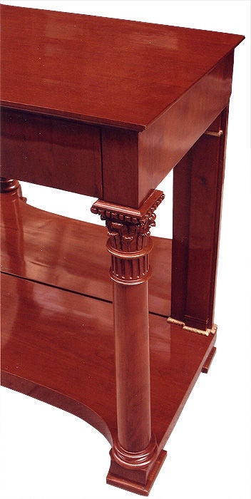 Biedermeier Console Table with Fine Detailing