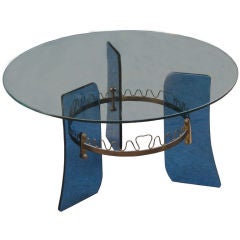 Vintage Outstanding Italian Art Moderne Coffee Table