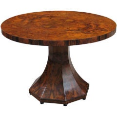 Outstanding French Art Deco round dining table
