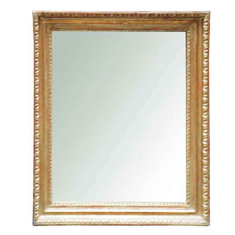 Exemplary Biedermeier Gilt Wood Mirror For Sale