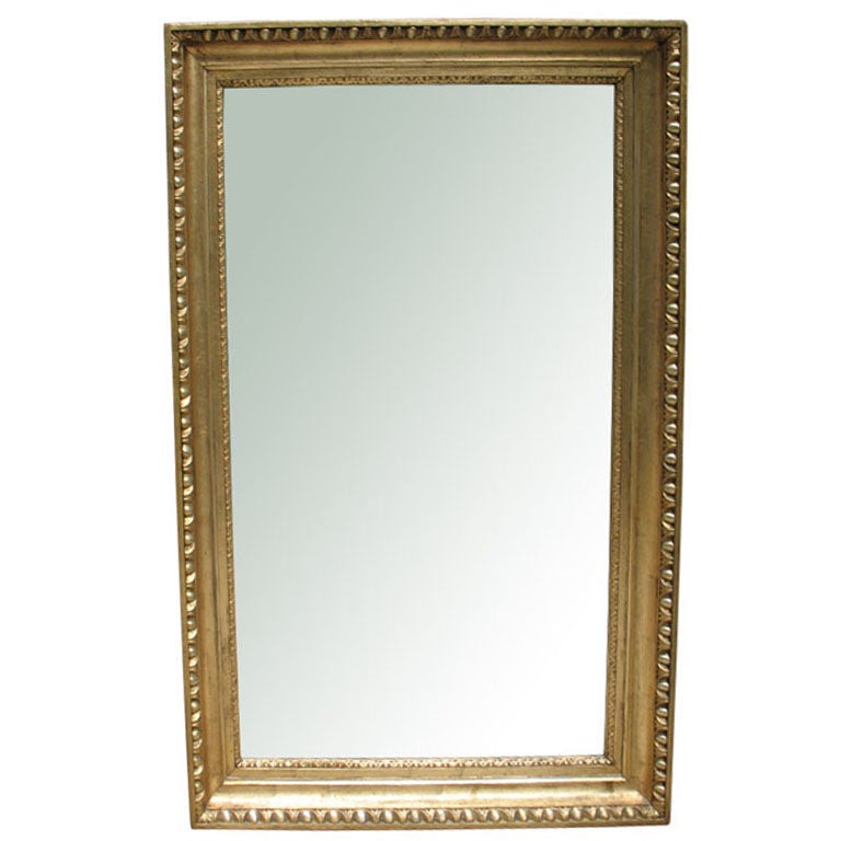 Exemplary Biedermeier Gilt Wood Mirror For Sale