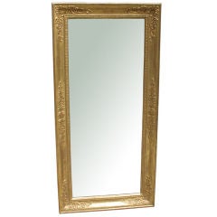 Beautifully Detailed Biedermeier Gilt Wood Pier-Mirror