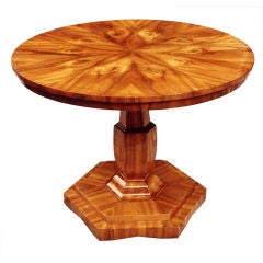 Fine Biedermeier Round Side Table