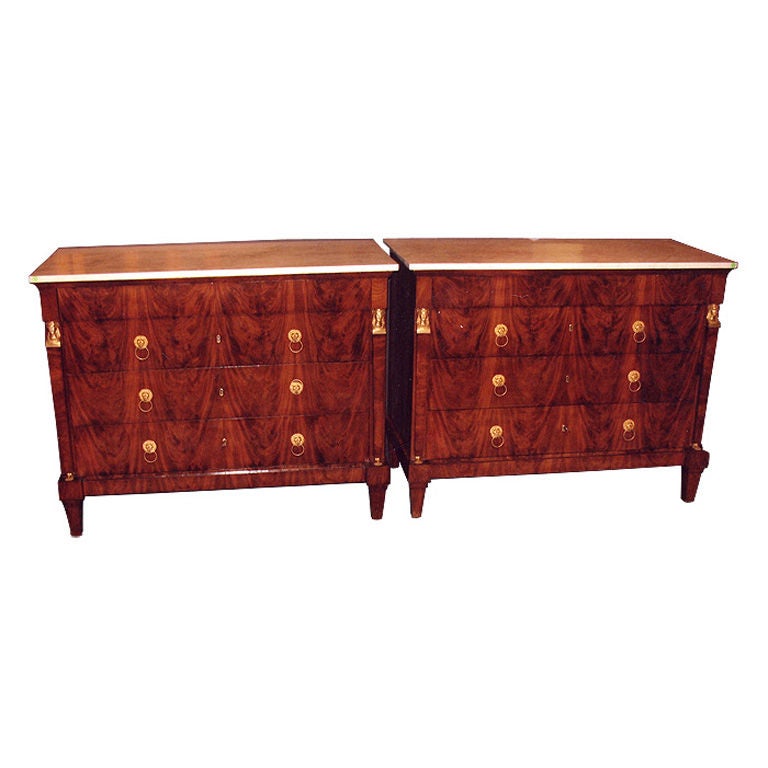 Magnificent pair of German Empire chests at 1stDibs