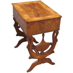 Antique Unequally Designed German Biedermeier Table