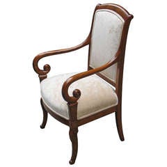 Exemplary French Charles X Restauration Armchair