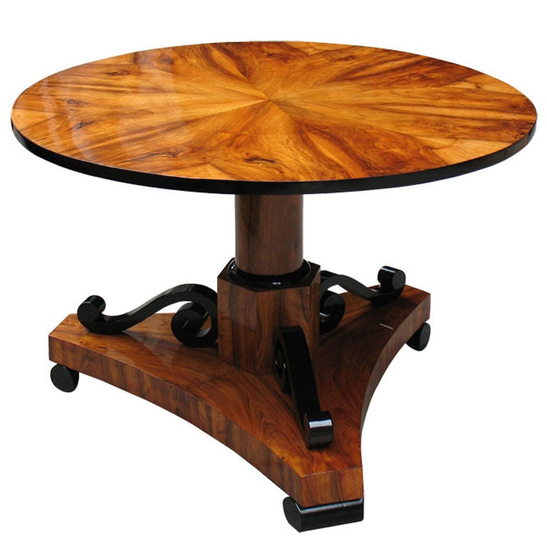 Uncommonly Designed Biedermeier Center Table For Sale