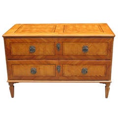 South German Neoclassical Marquetry Chest