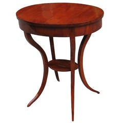 Antique Unique Biedermeier Clismos-Leg Side Table