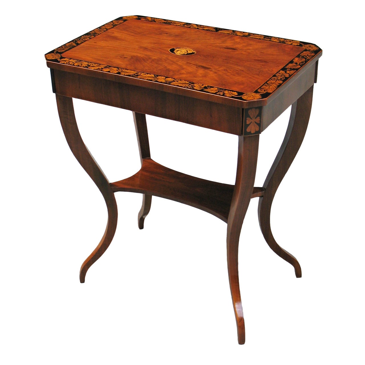 Unique Viennese Biedermeier Side Table