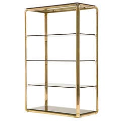 Vintage Brass Etagere