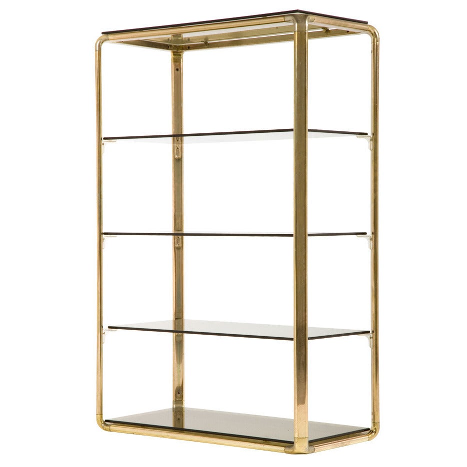 Vintage Brass Etagere