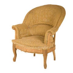 Antique Unupholstered Barrel Chair