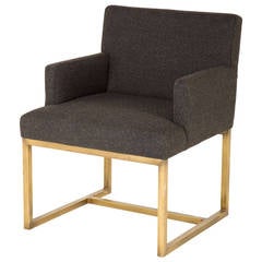 Vintage Brass Armchair 12