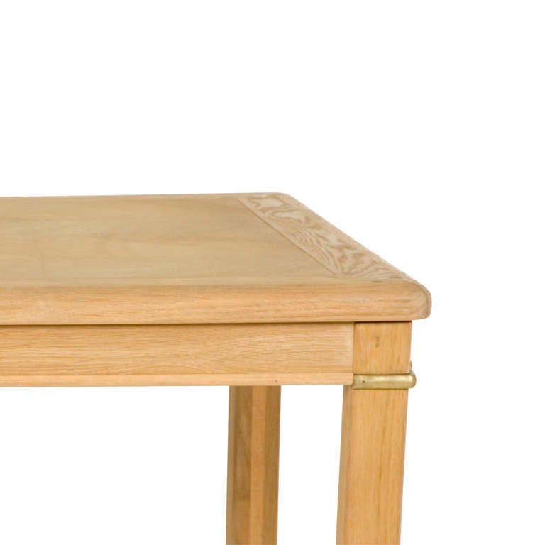 Vintage Stripped Wood Dining Table at 1stdibs