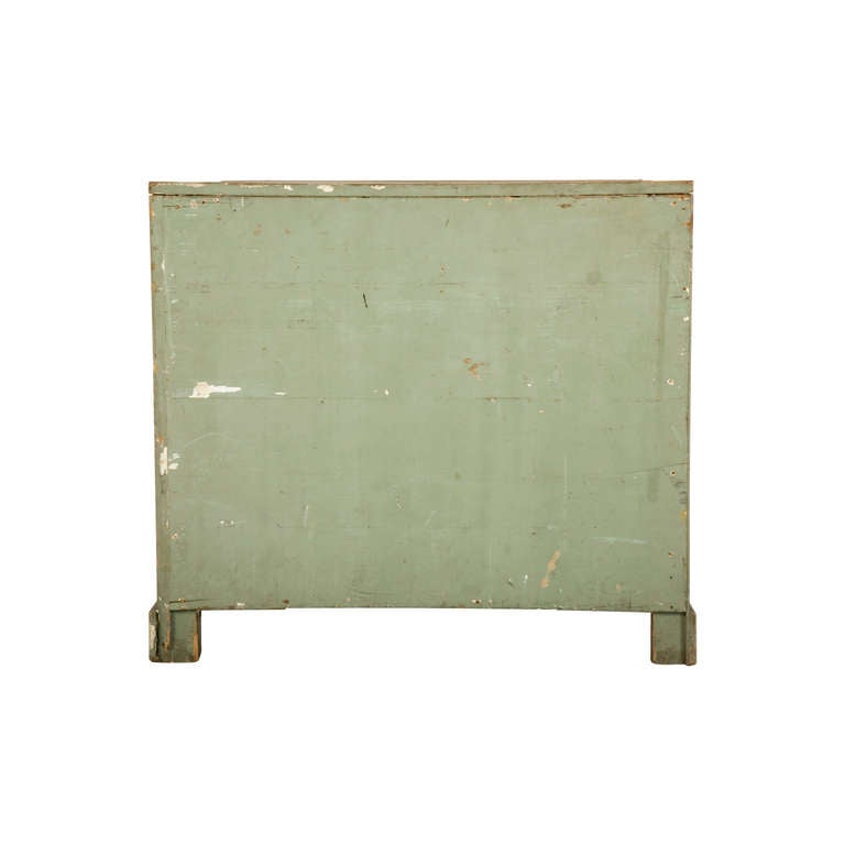 Antique Painted Wood Flat File 1