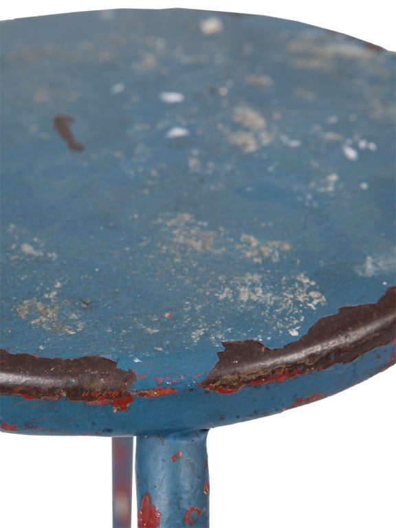 French Vintage Industrial Stool