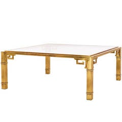 Vintage Brass Mastercraft Coffee Table