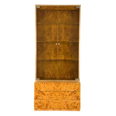 Vintage Burlwood Cabinet
