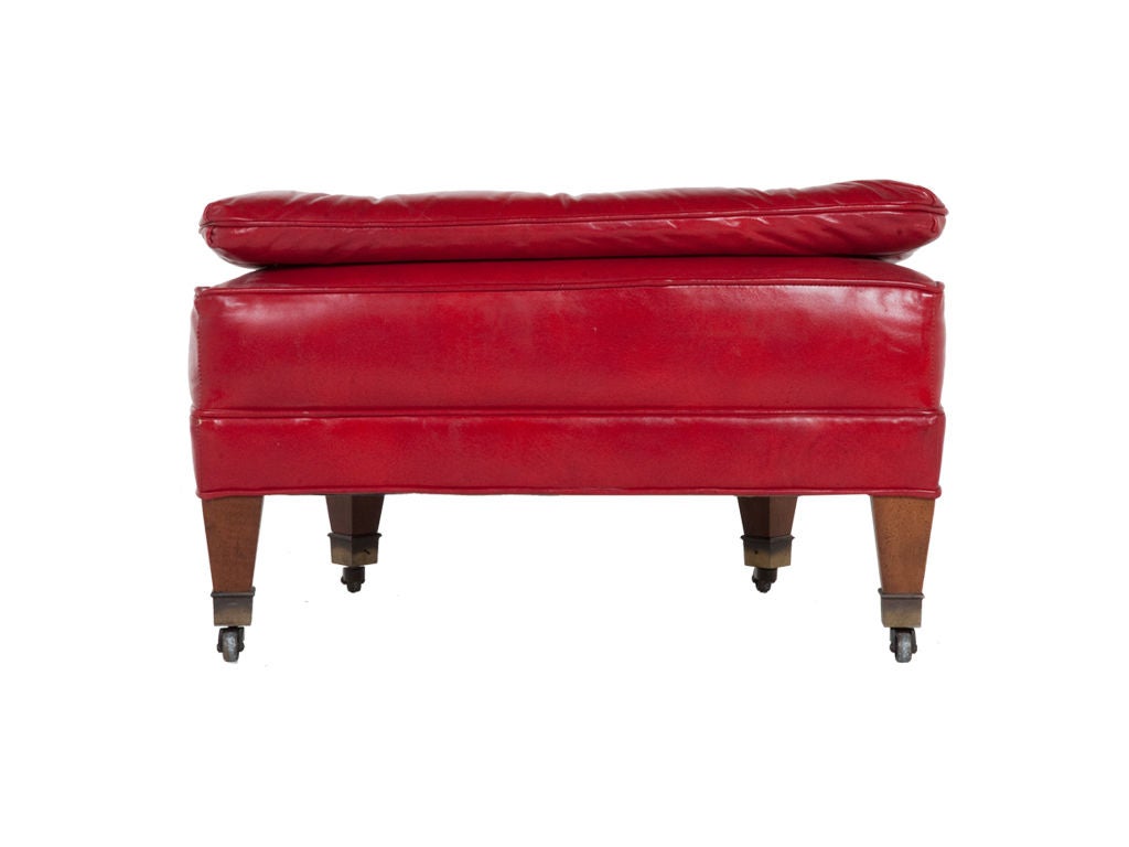 Vintage Leather Club Chair & Ottoman 5