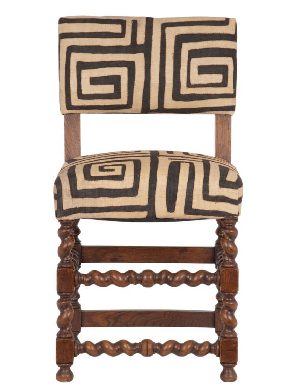 20th Century Vintage Barley Twist Leg Chair