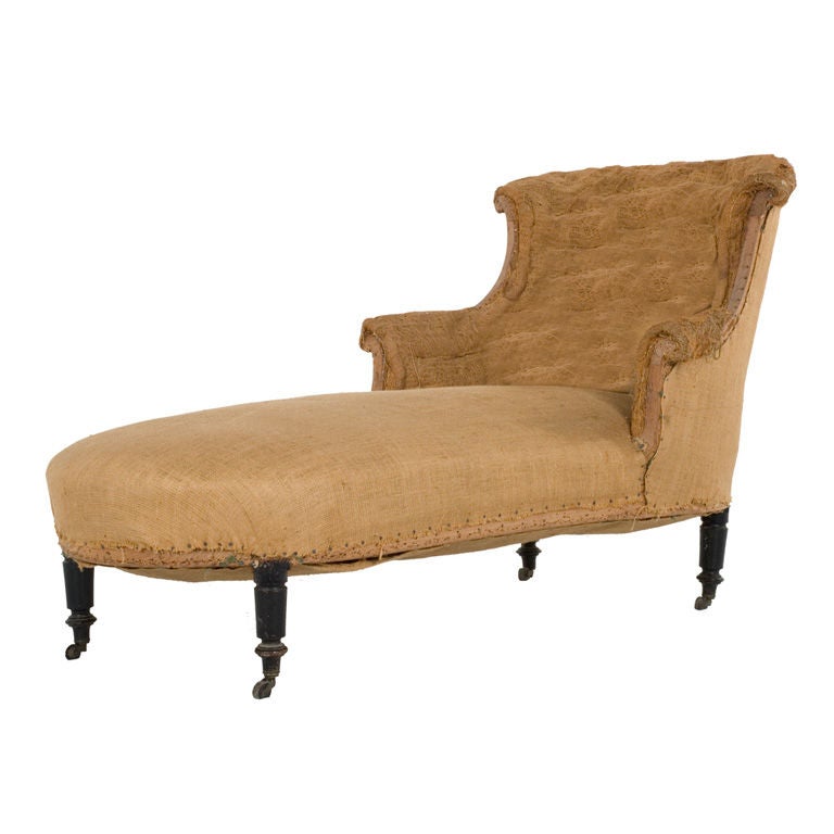 Antique Unupholstered Chaise Lounge at 1stDibs
