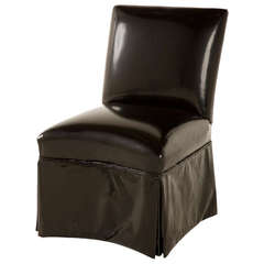 Vintage Patent Leather Chair